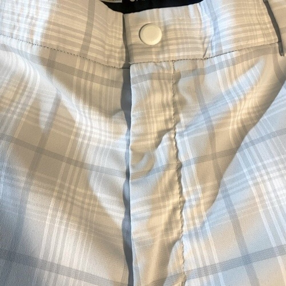 Men’s Nike Golf tour performance dri-fit shorts light grey plaid size 36 - Picture 8 of 10